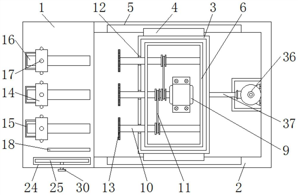 A broach grinder with real-time measurement structure and multiple ends