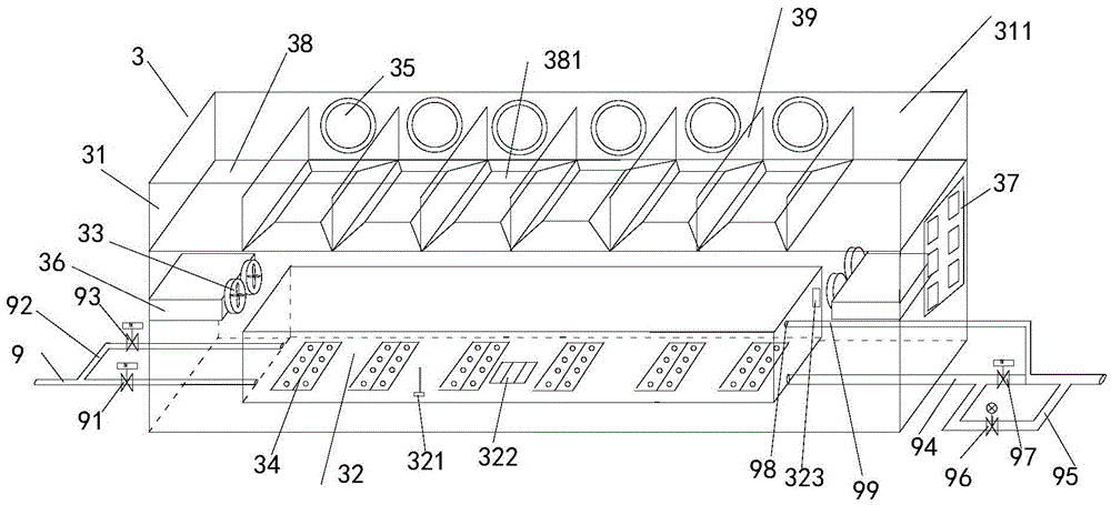 Air-conveying type ultrasonic wave micron-grade dry fog dust suppression system and method
