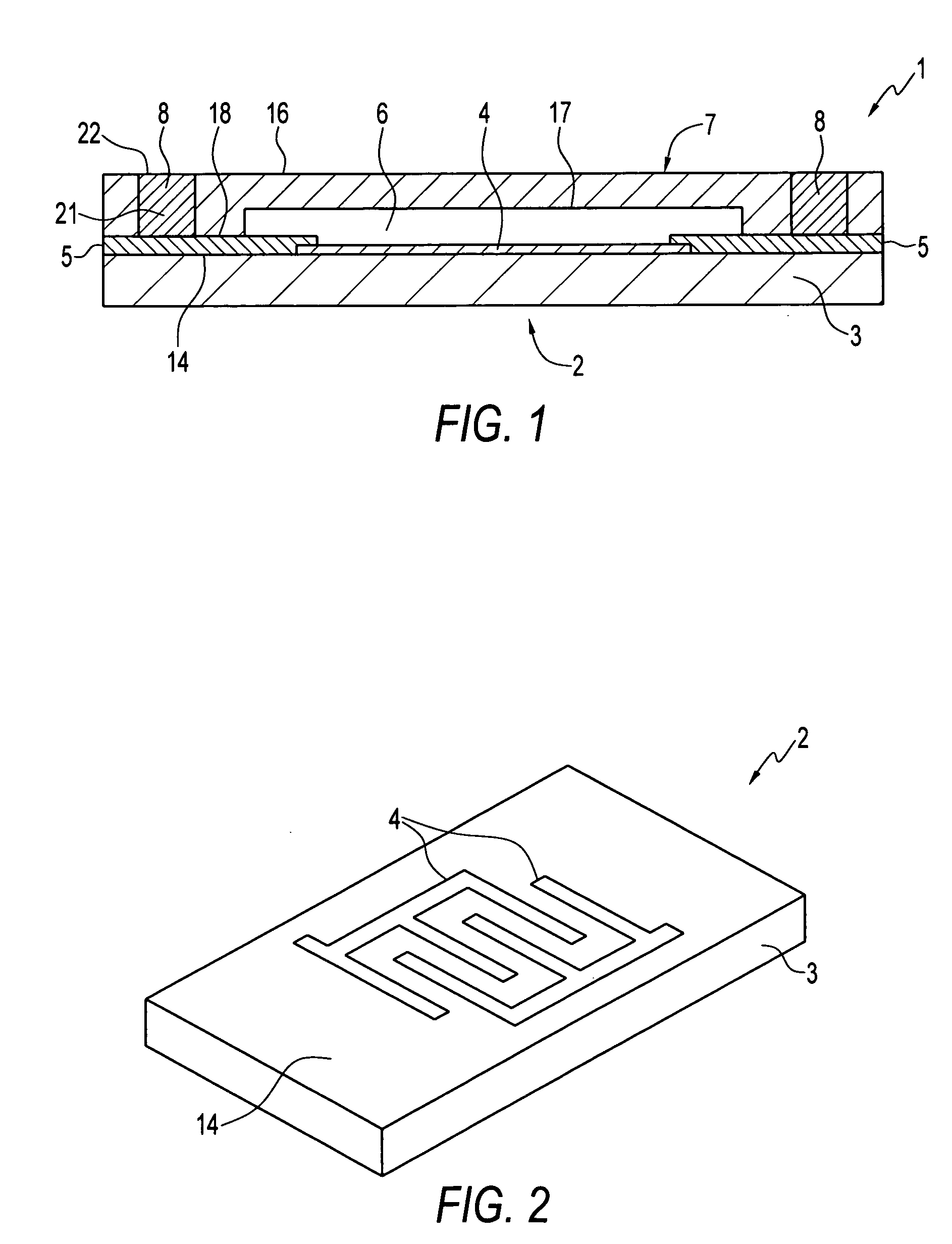 Surface acoustic wave packages and methods of forming same