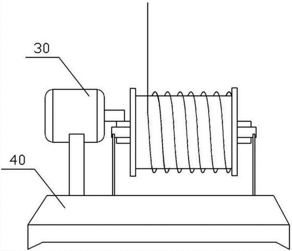 Liquid-cooling type coiling and uncoiling device