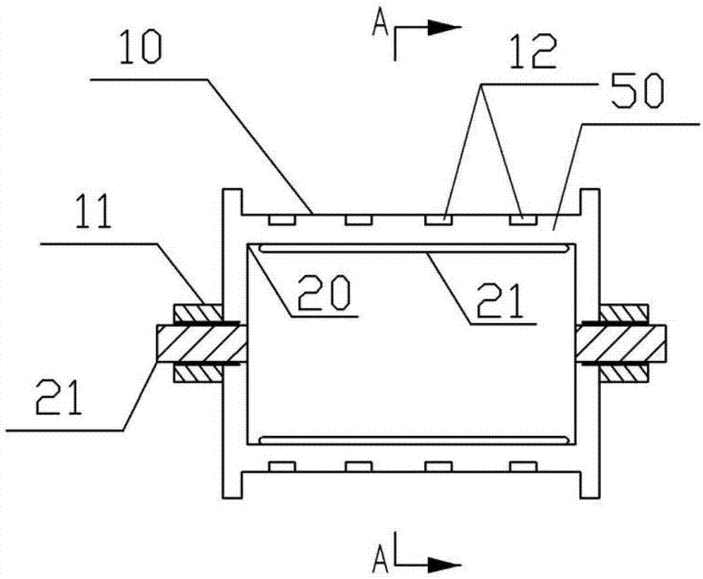 Liquid-cooling type coiling and uncoiling device