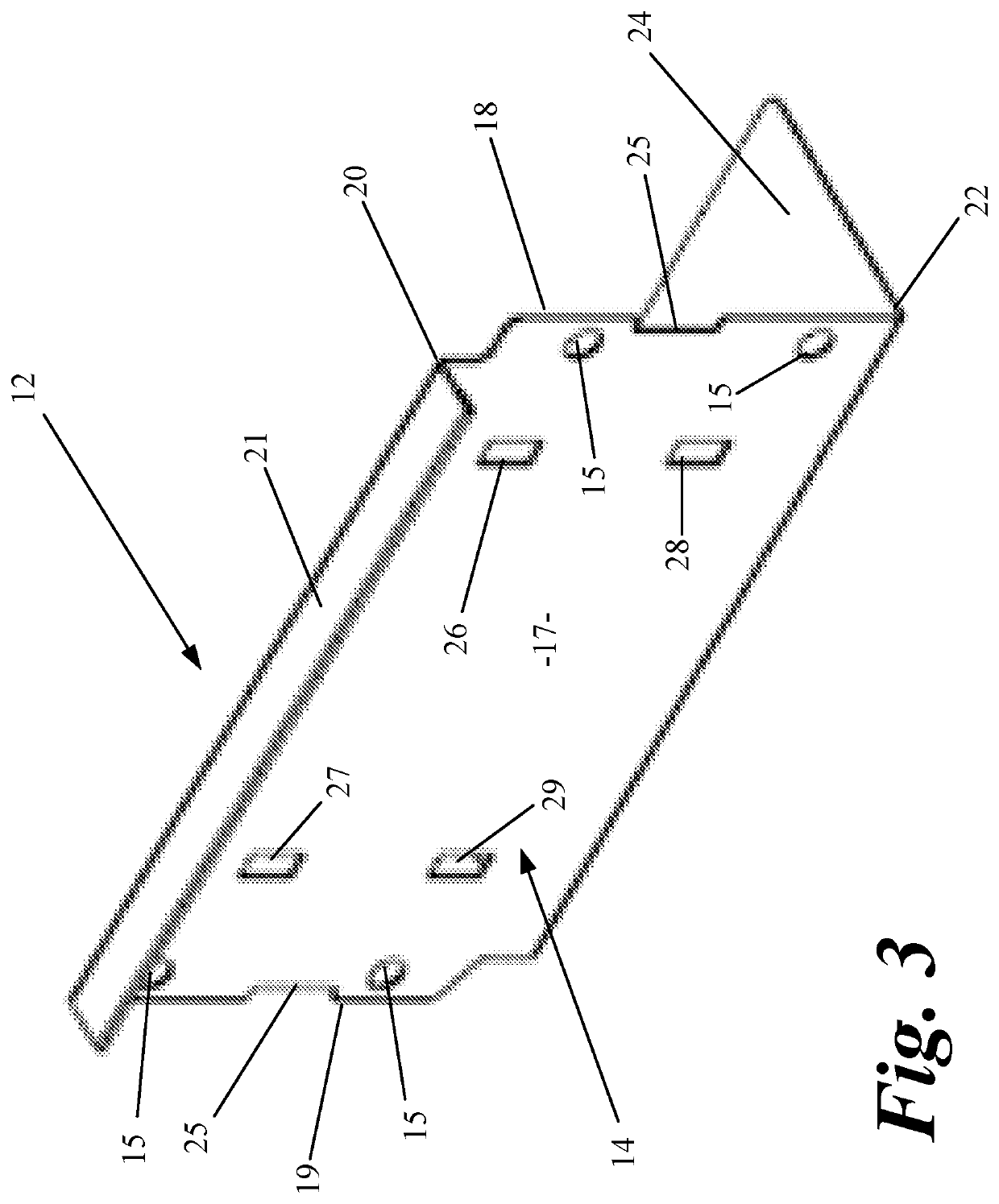 Toe board for scaffolding