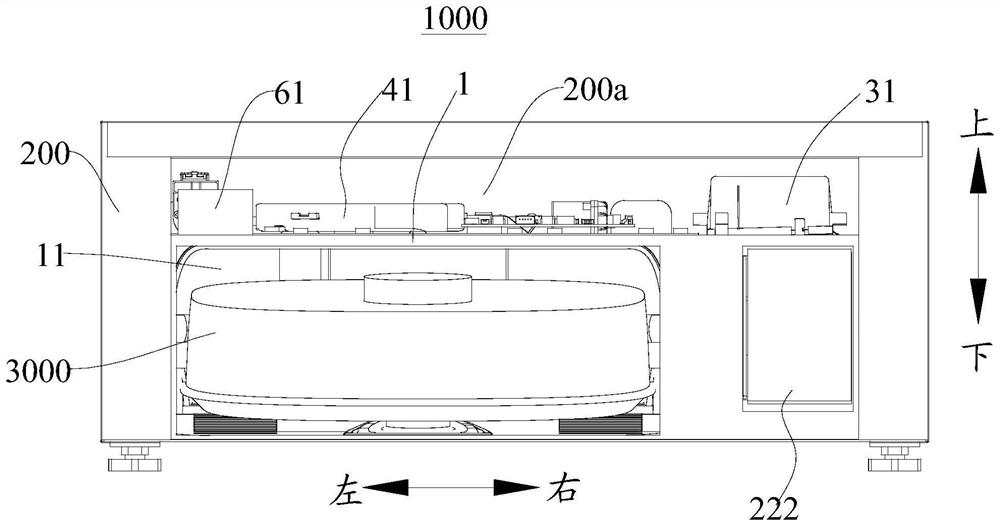 Base assembly, base device and clothes processing equipment