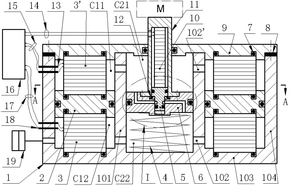 Integrated self-powered hydraulic damper