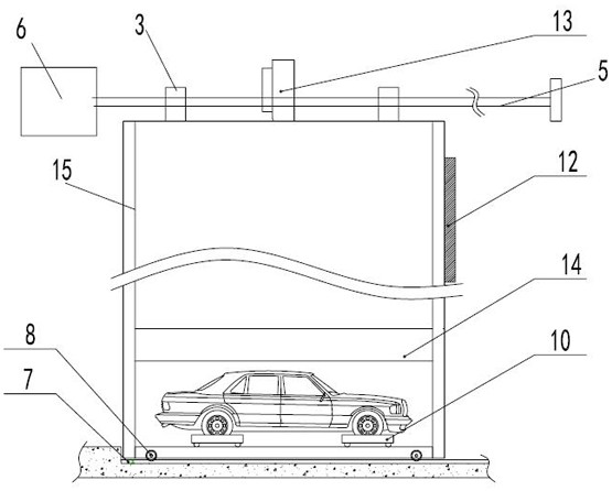 Intelligent three-dimensional parking lot and working method thereof
