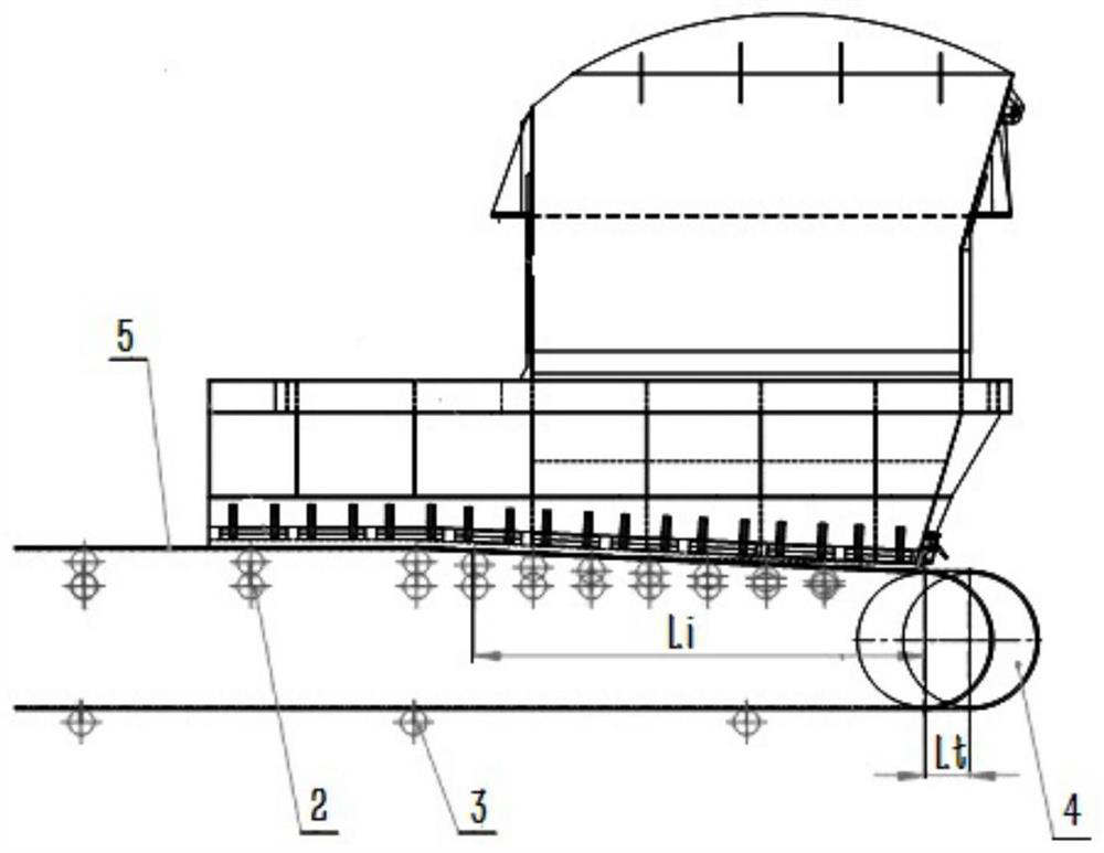 A kind of on-site maintenance method for the drum rubber coating of the head of the reclaimer