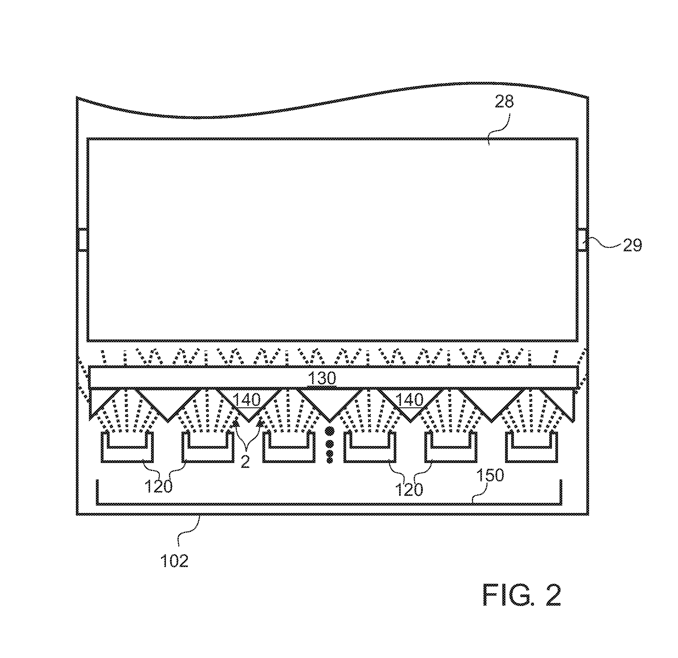 Gas system for reactive deposition process