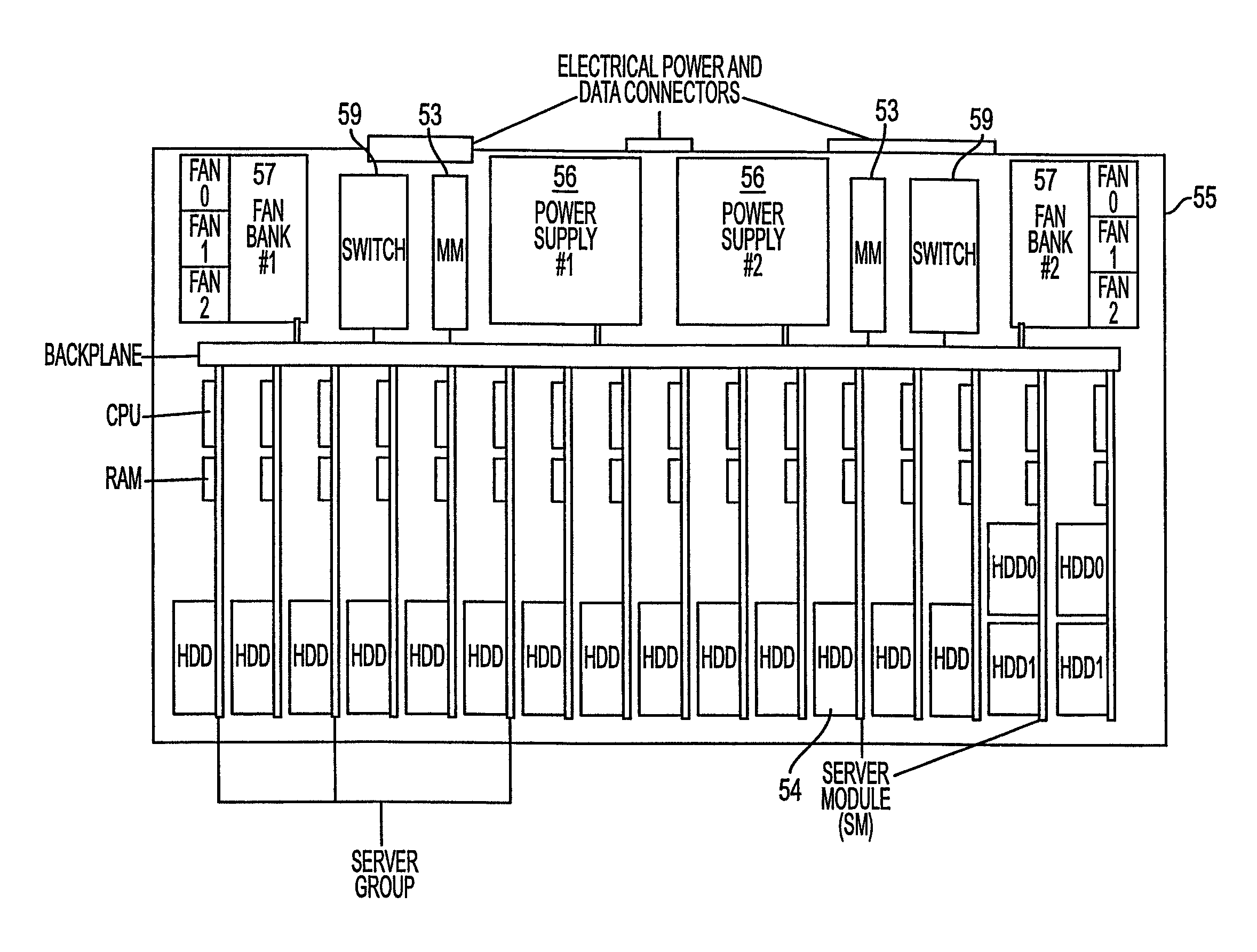 Apparatus and method for modular dynamically power managed power supply and cooling system for computer systems, server applications, and other electronic devices