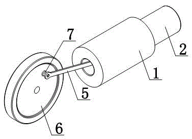 Electric heating wheel creasing mechanism