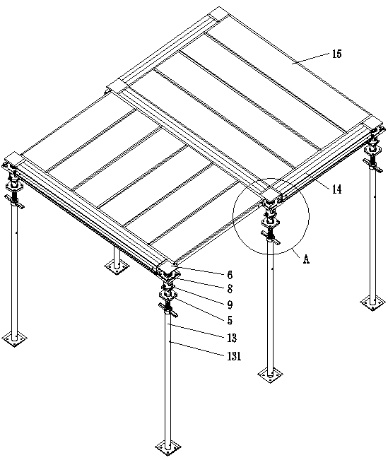 Early-detaching combined template system