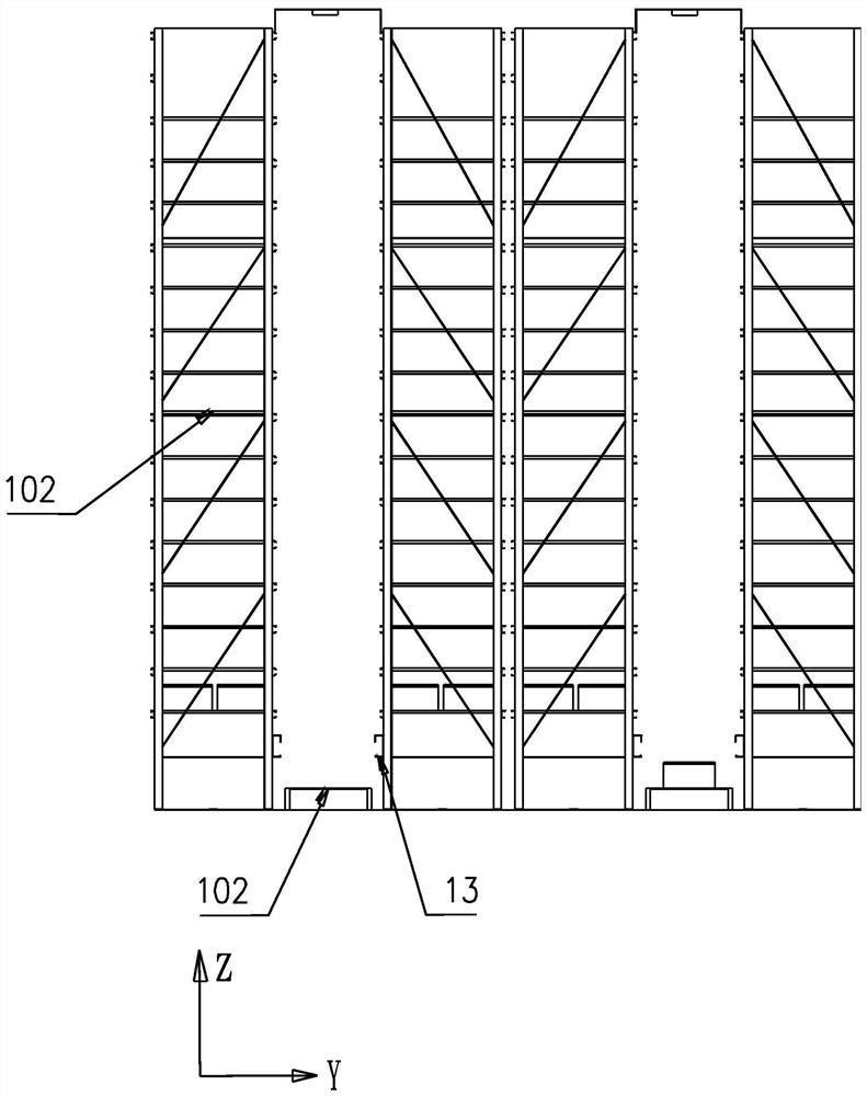A warehouse logistics system