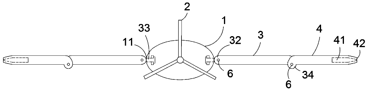 Wing folding mechanism of unmanned aerial vehicle