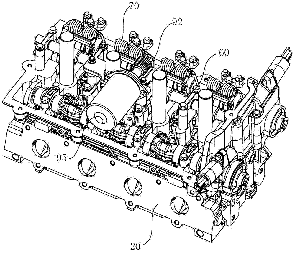 Driving device for variable valve lift of automobile engine