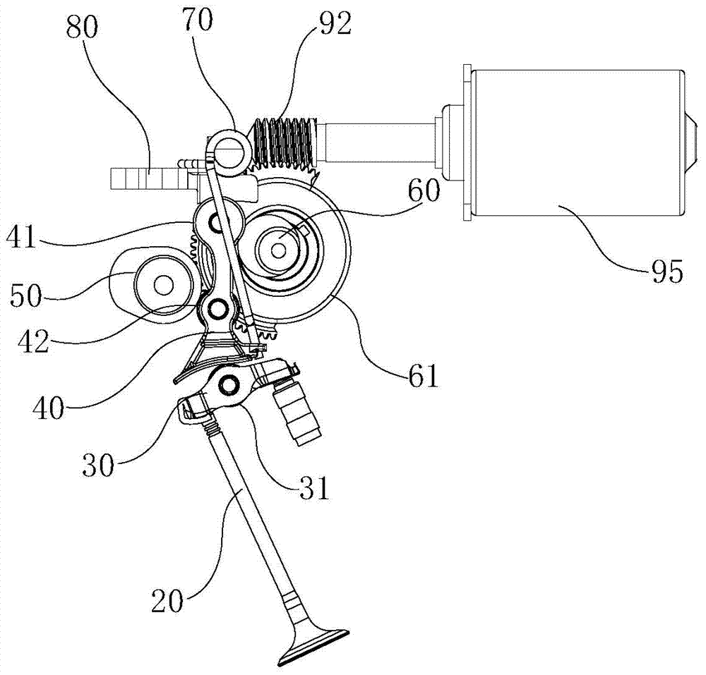 Driving device for variable valve lift of automobile engine