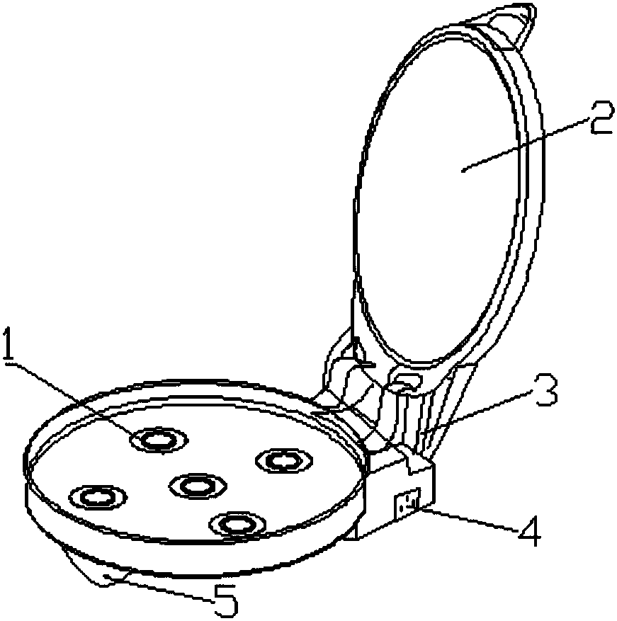 A multi-area monitoring anti-pasting electric baking pan based on light sensor