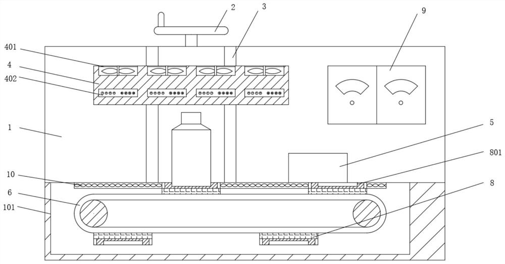 Sealing machine for lubricating oil production