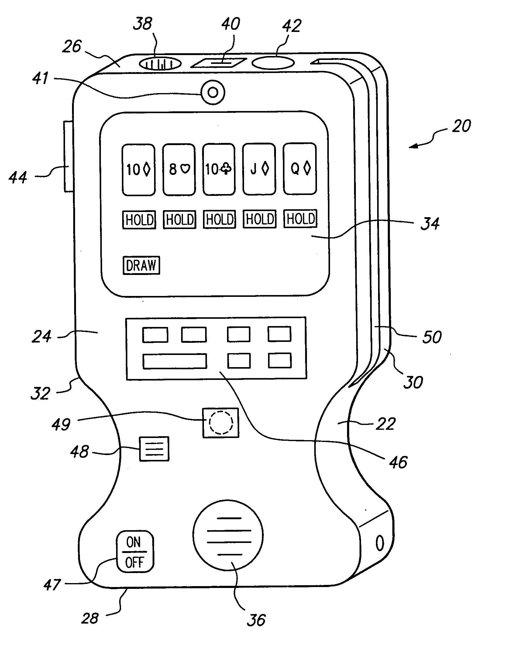 Personal gaming device and method of presenting a game