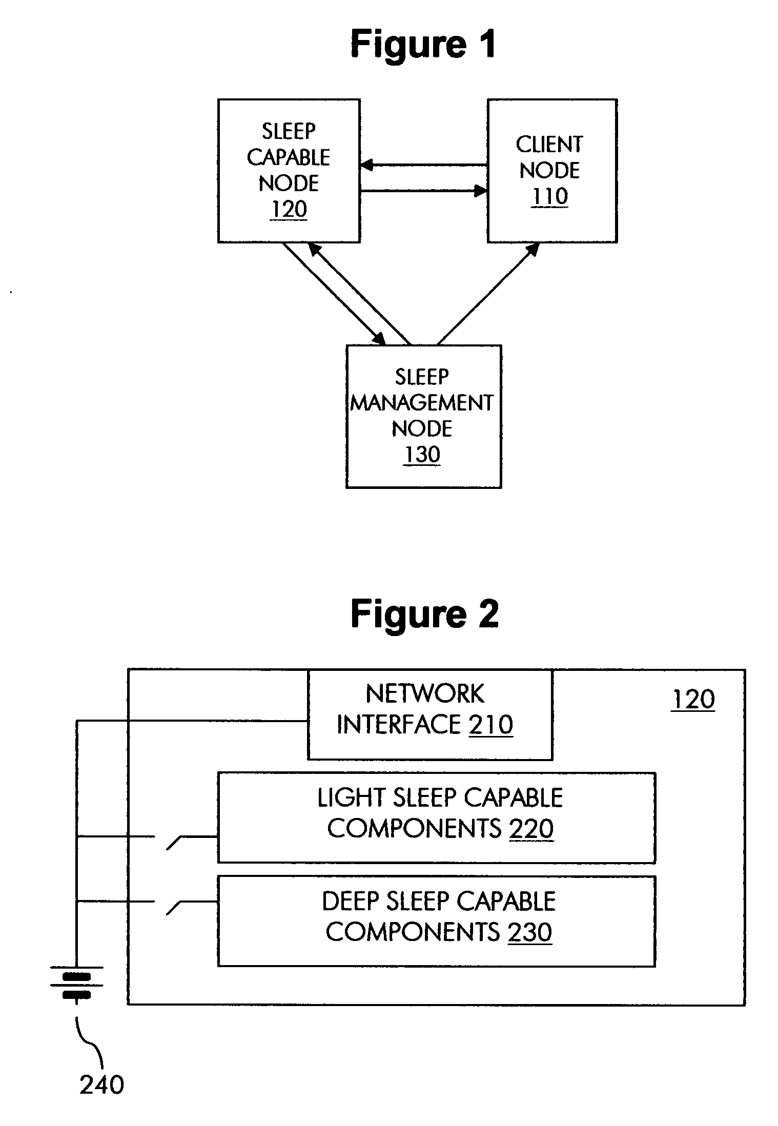 Method and system for external preprocessing of service requests directed to a sleeping node