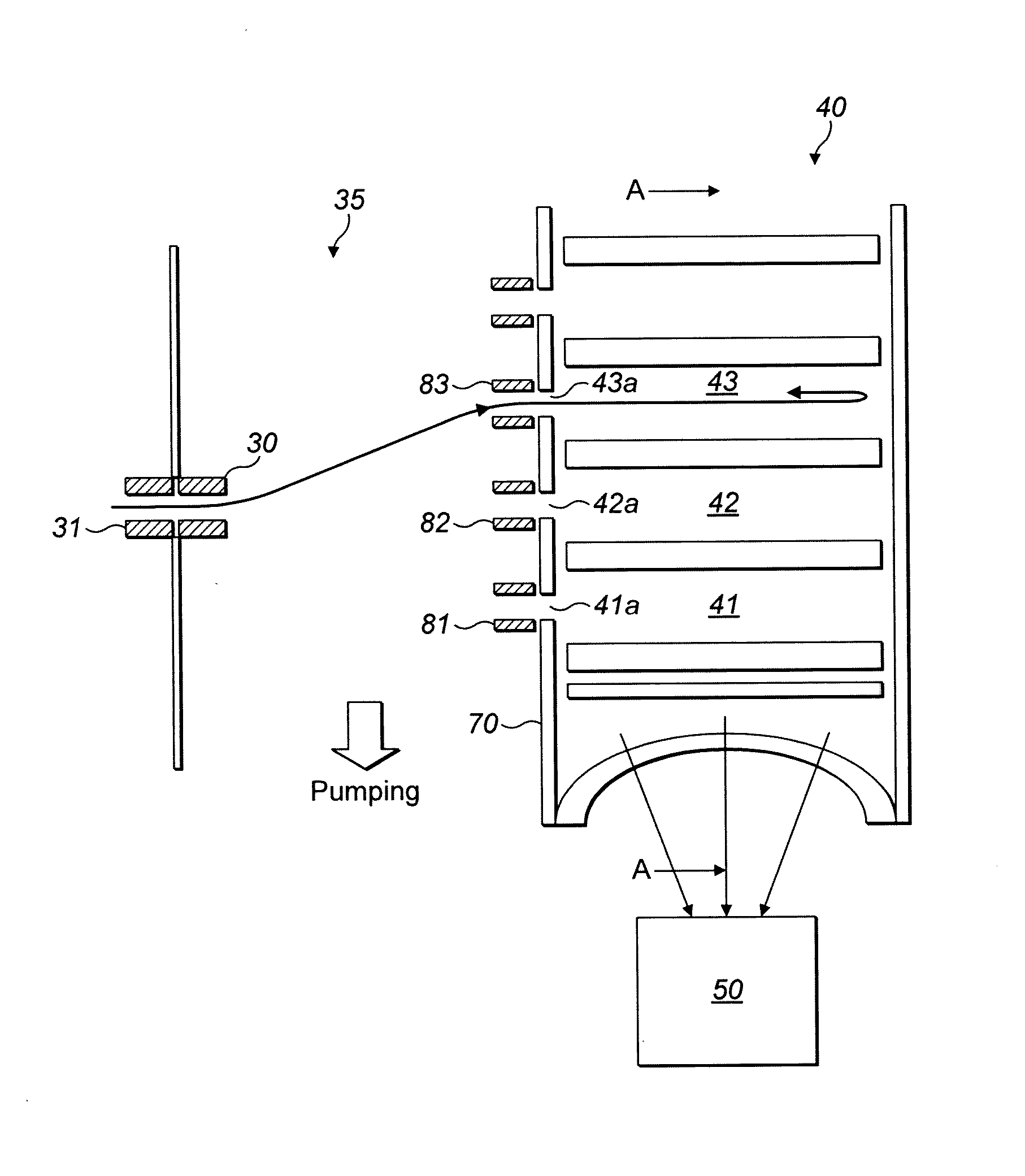 Collision Cell for Tandem Mass Spectrometry