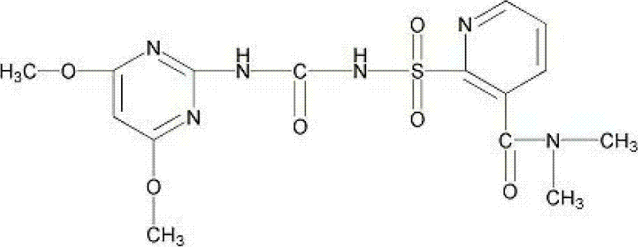 Nicosulfuron soluble granule and preparation method thereof