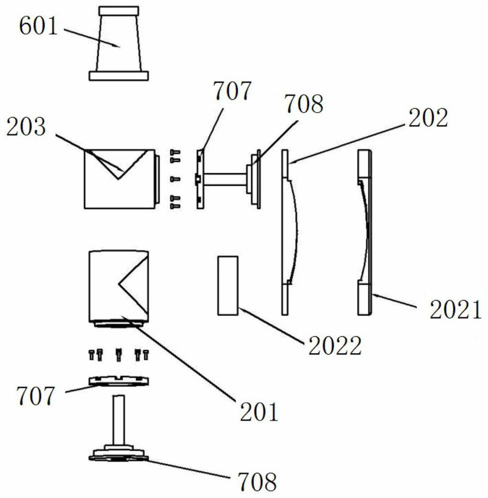 Linkage wearable sixteen-degree-of-freedom driving end mechanical arm