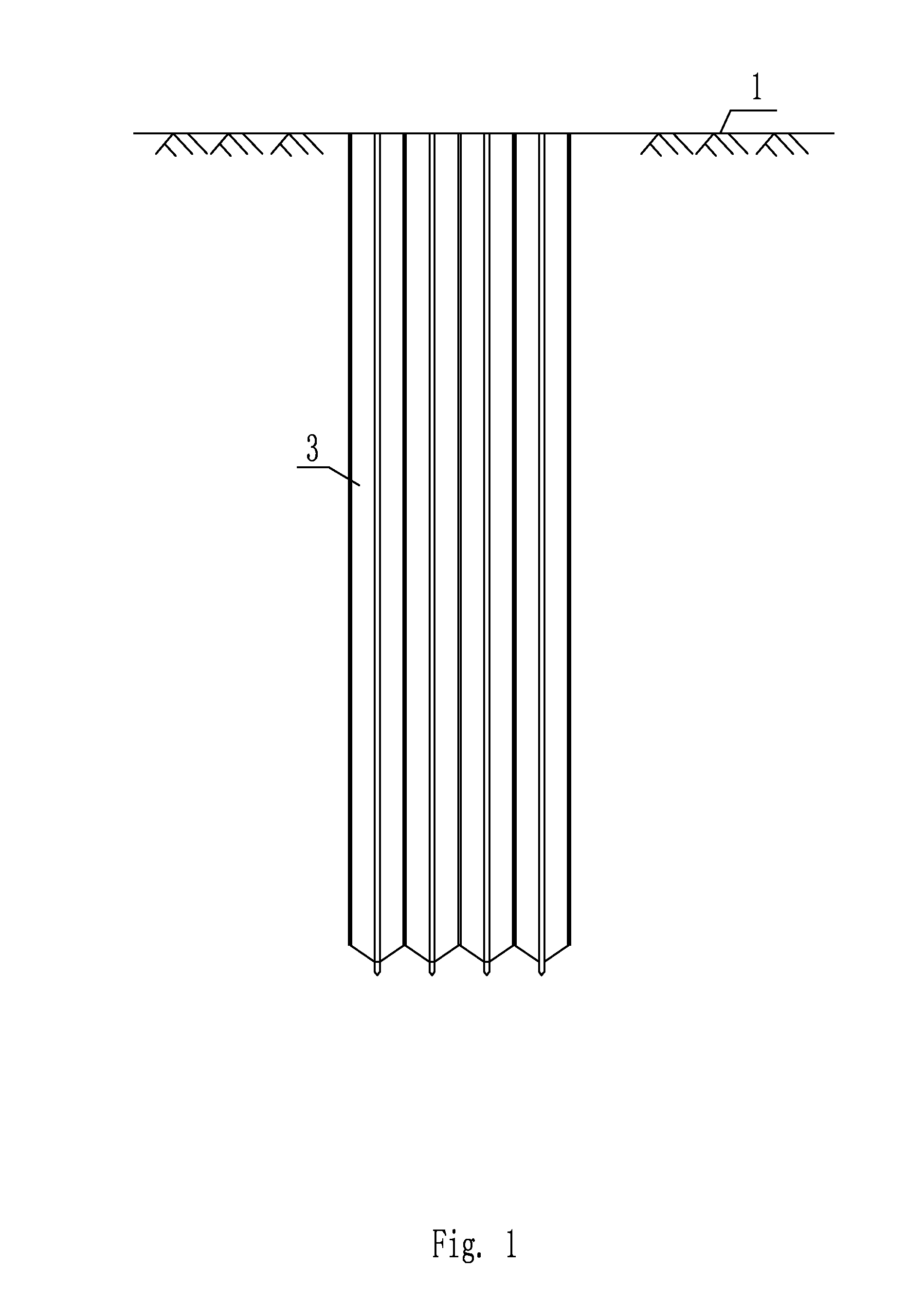 Polymer grouting method for constructing vertical supporting system