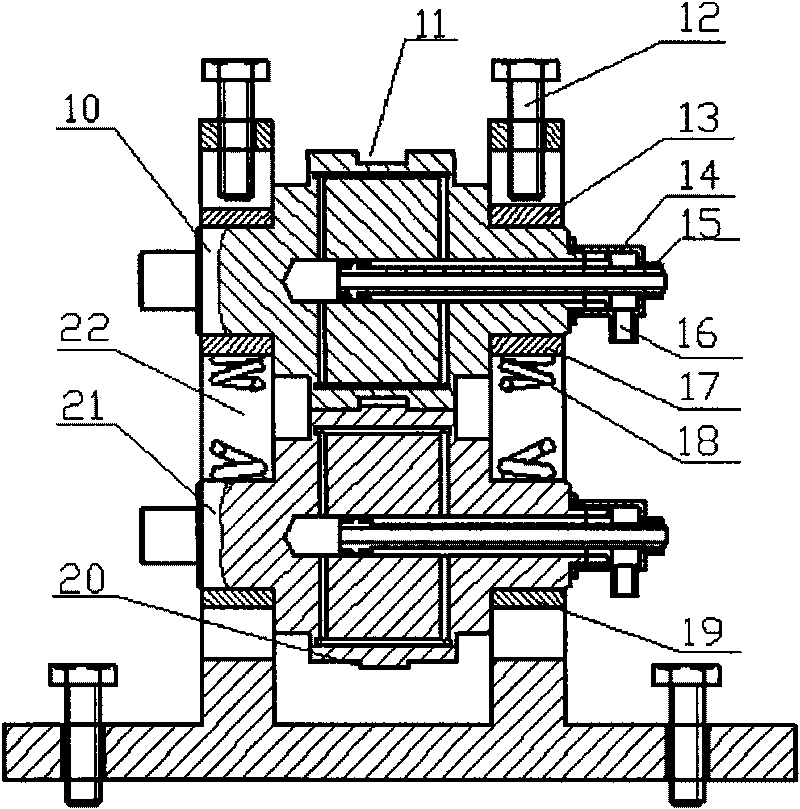 Multi-purpose double-roll continuous rheological forming device for liquid metal