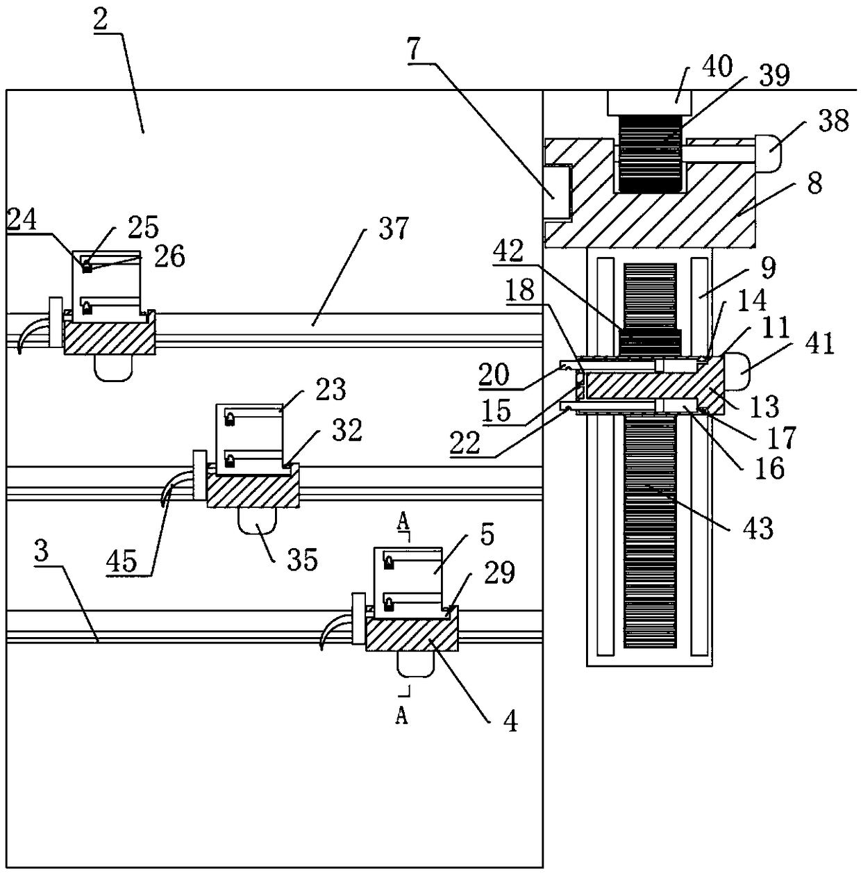 Electrocardiograph smart deploying and monitoring data collecting integrated equipment