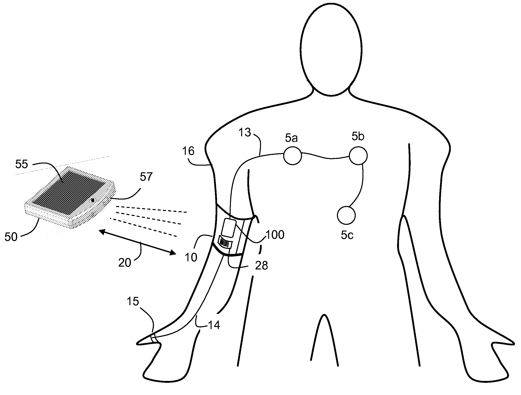 System for measuring blood pressure featuring a blood pressure cuff comprising size information