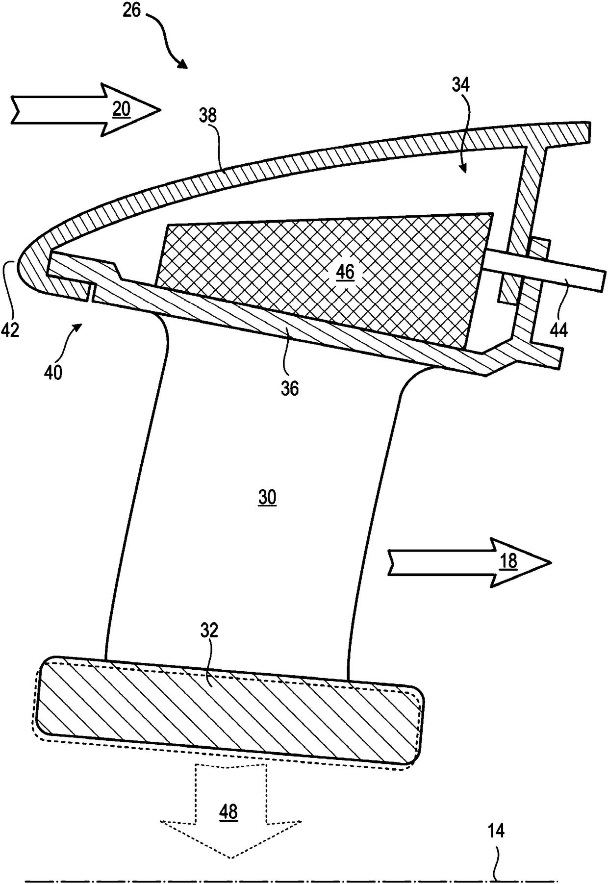Compressor with segmented inner shroud for an axial turbine engine