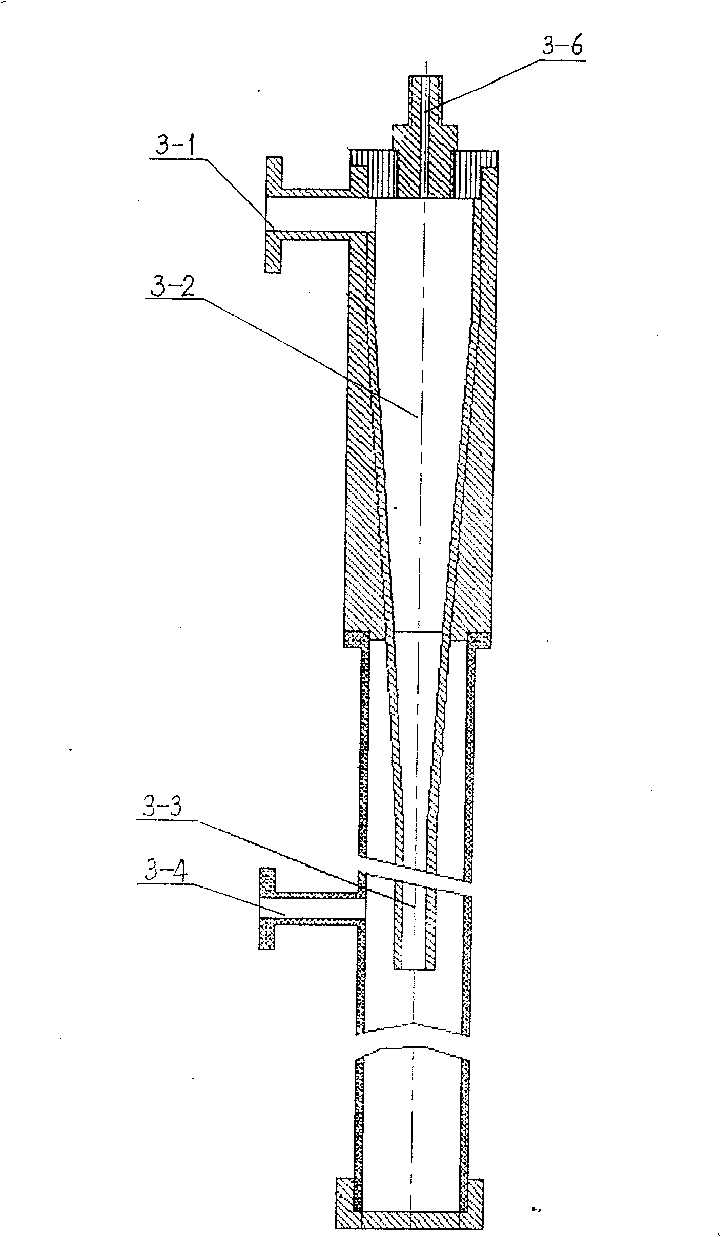 Process for assistant chemical treatment of oil field sullage rotational flow