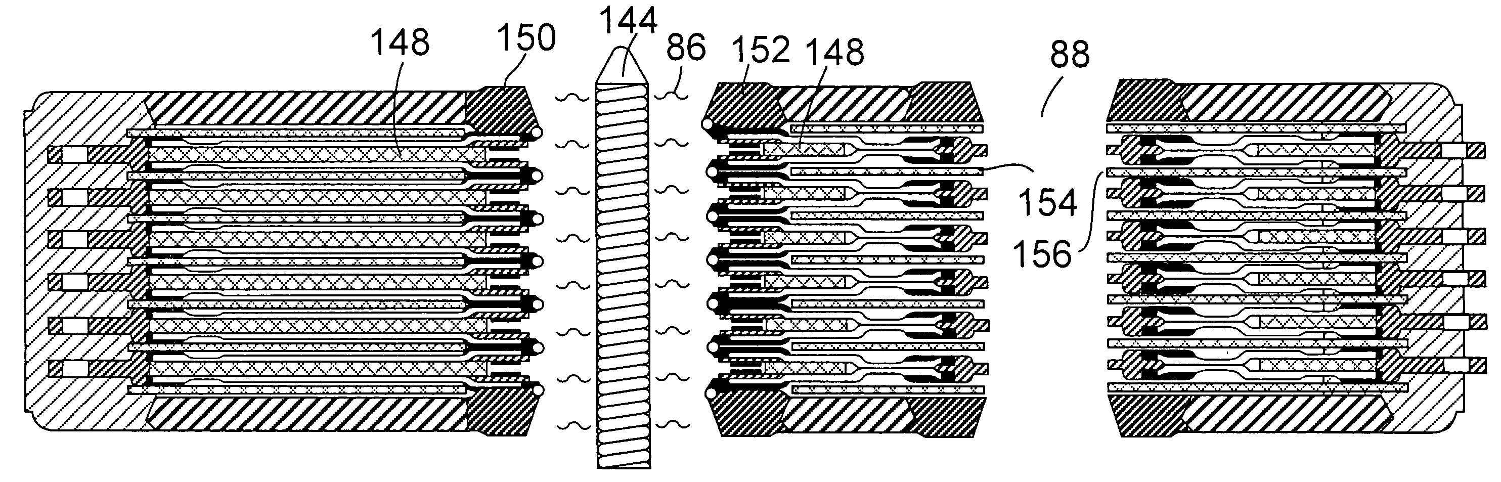 Process for making a fluid processing module