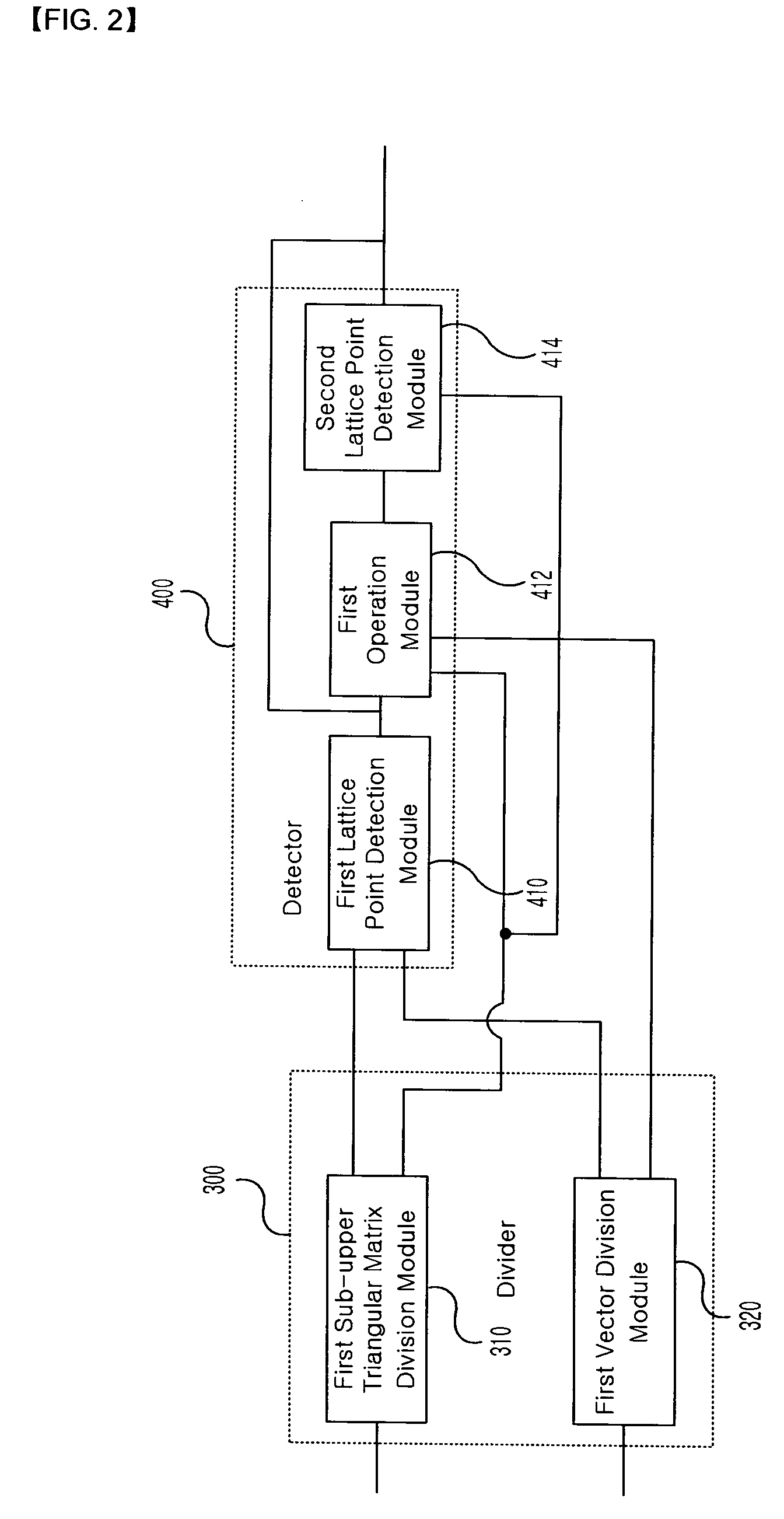 Method and device for detecting transmission signal with division detection