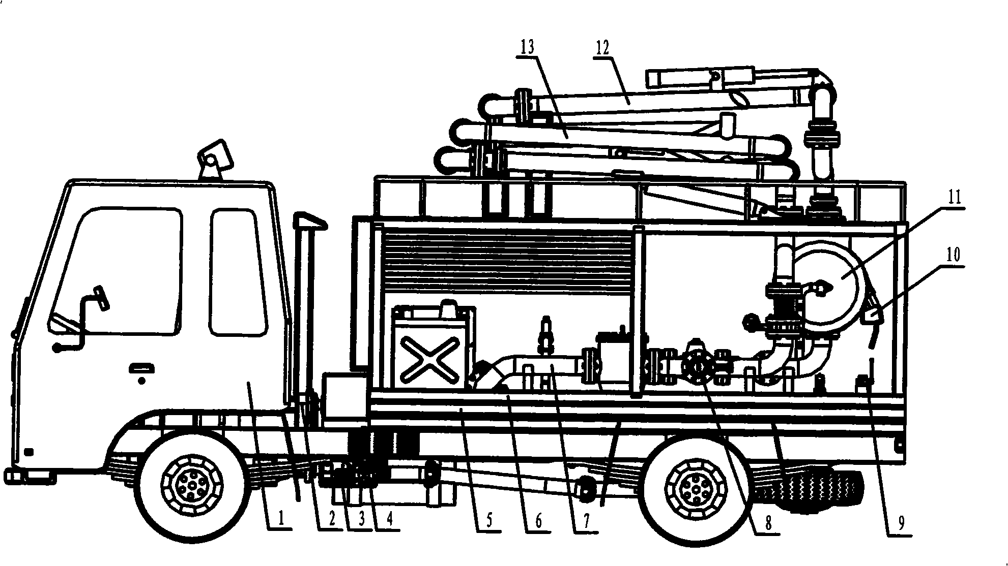 Oil sending and receiving equipment for railway tanker