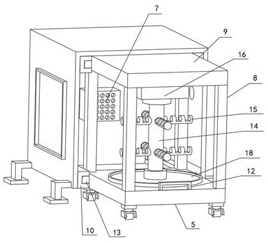 Preserved meat air-drying box and preserved meat air-drying method thereof