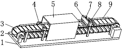 Portable import and export conveying and checking device