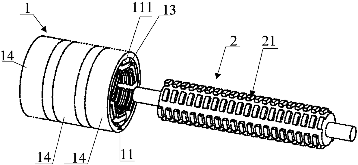 Cylindrical linear motor