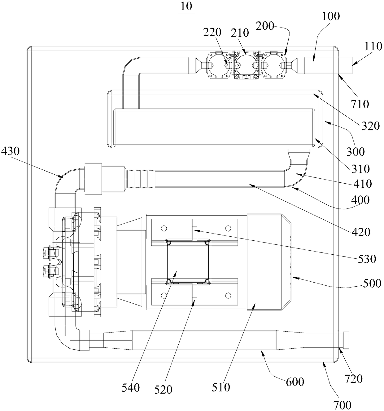 Environment-friendly cutting water generation device