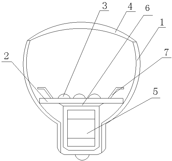 Improved LED (Light Emitting Diode) lamp having voice control function