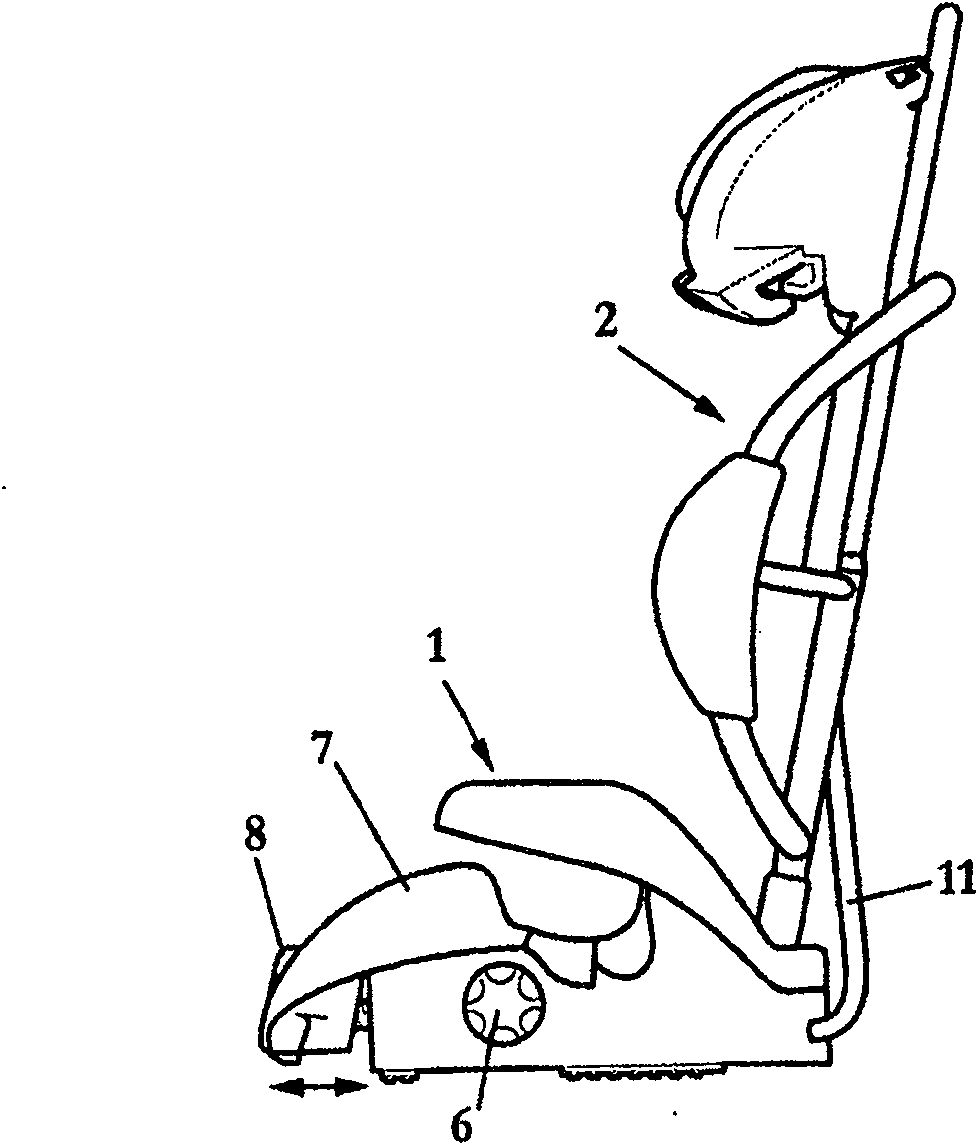 Baby seat on vehicle