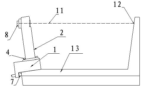 Automobile front axle steering angle infrared measuring apparatus