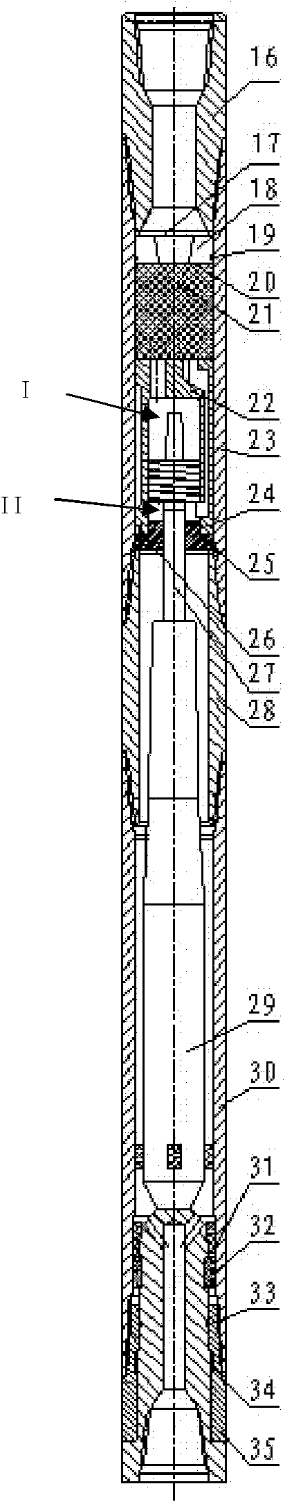Performance testing device and testing method for petroleum drilling impact device