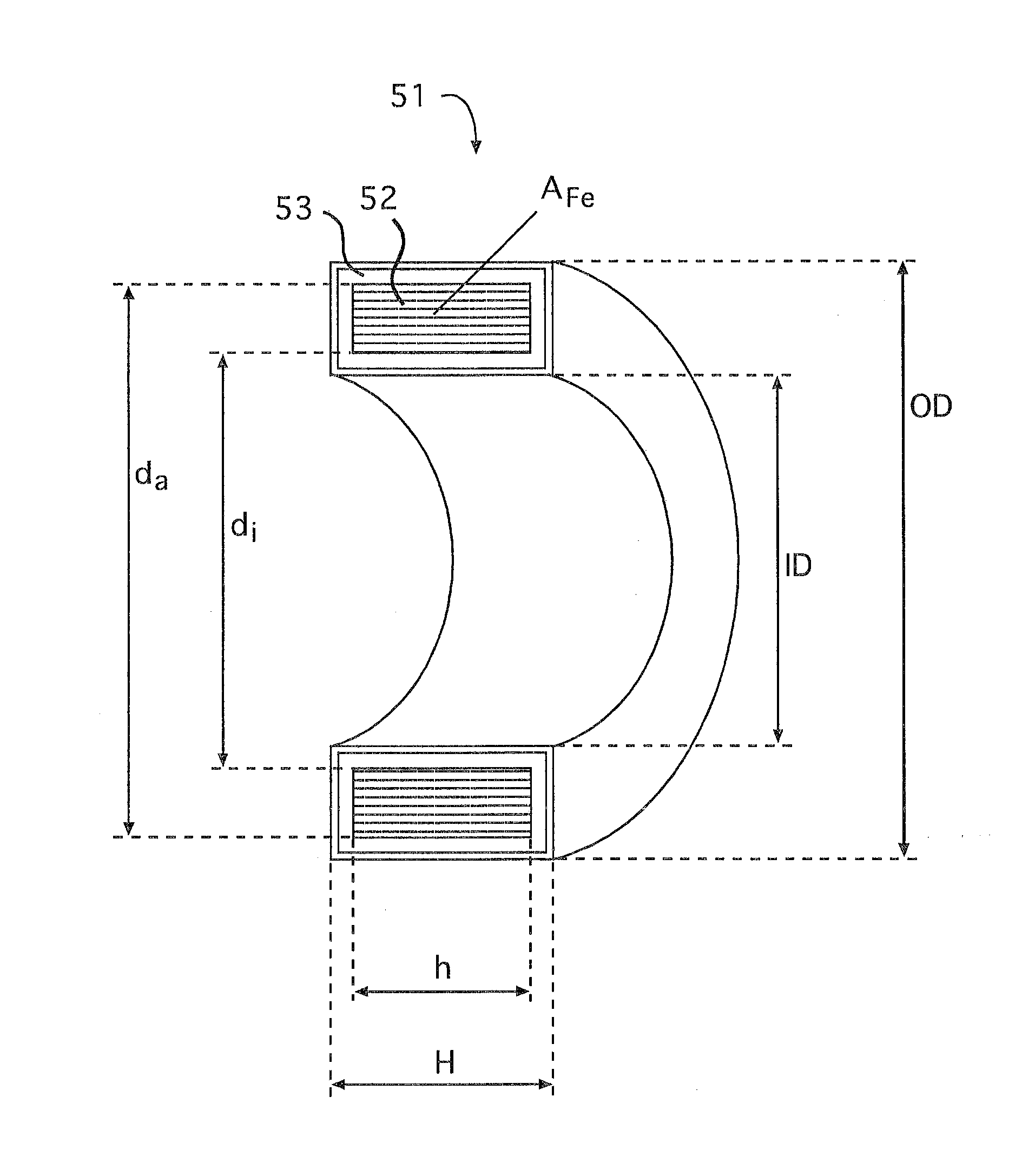 Magnetic core, method and device for its production and use of such a magnetic core