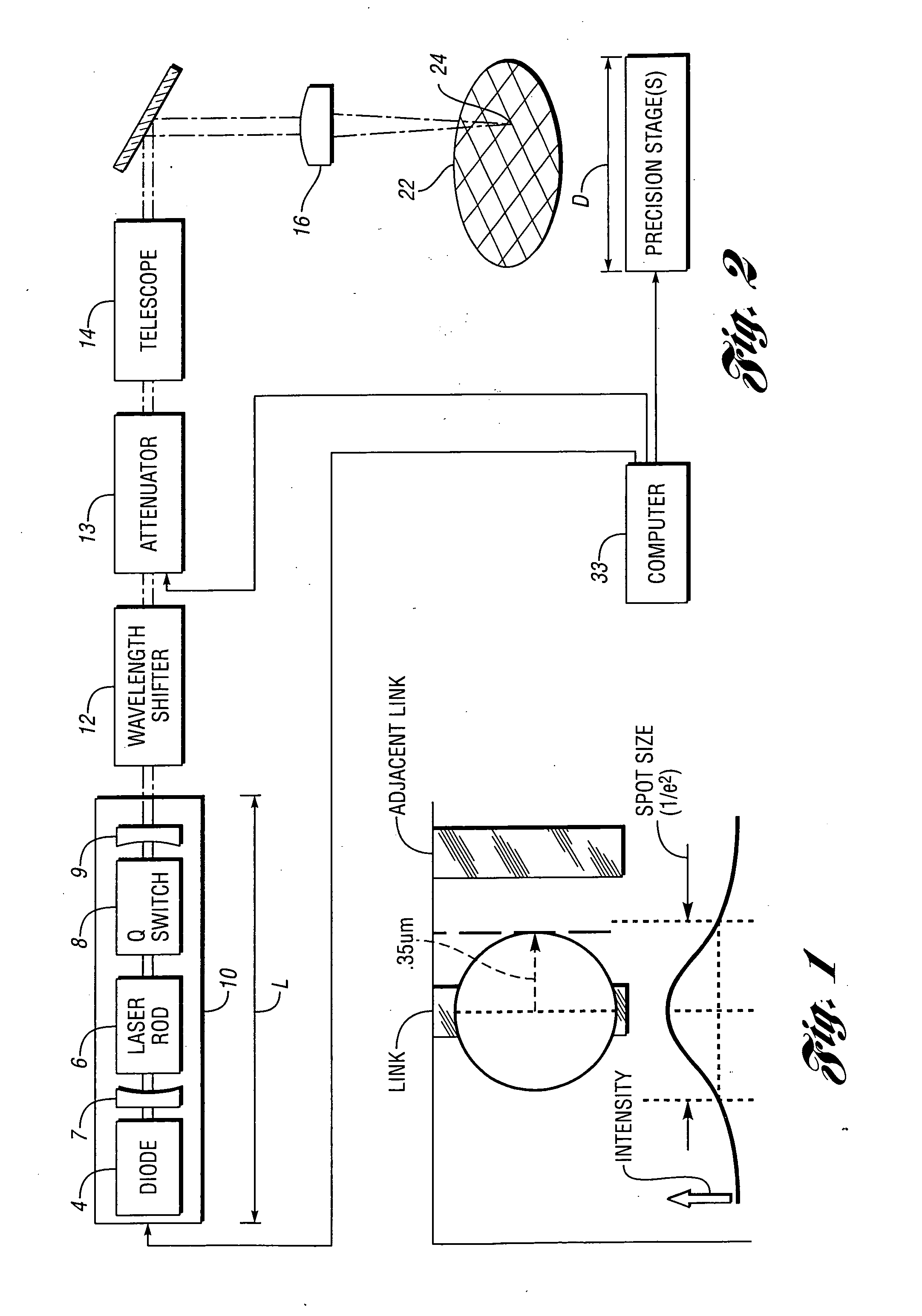 Laser-based method and system for processing a multi-material device having conductive link structures