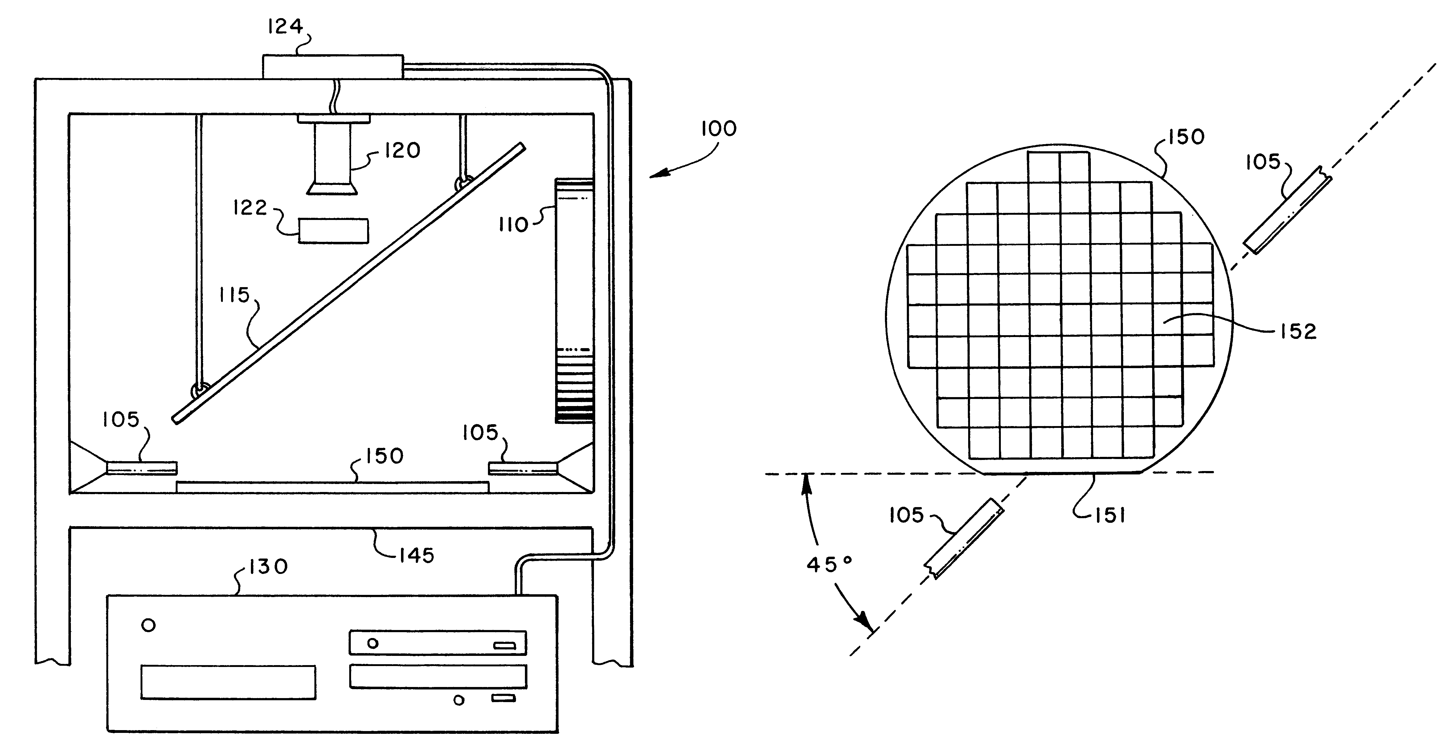System and method of optically inspecting surface structures on an object