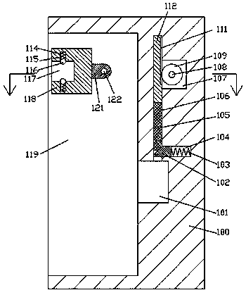 Internal air purifying treating device of elevator