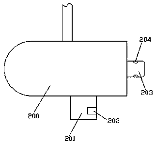 Internal air purifying treating device of elevator