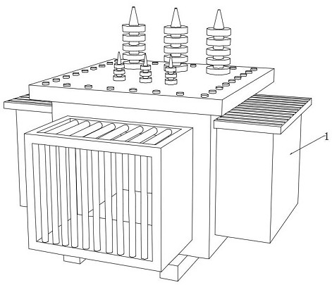 A Water Flow Curtain Wall Type Dustproof and Cooling Transformer