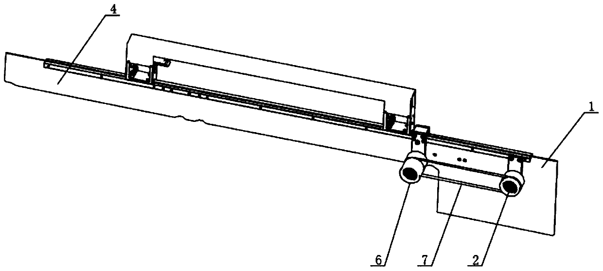 Sheet material stacking device