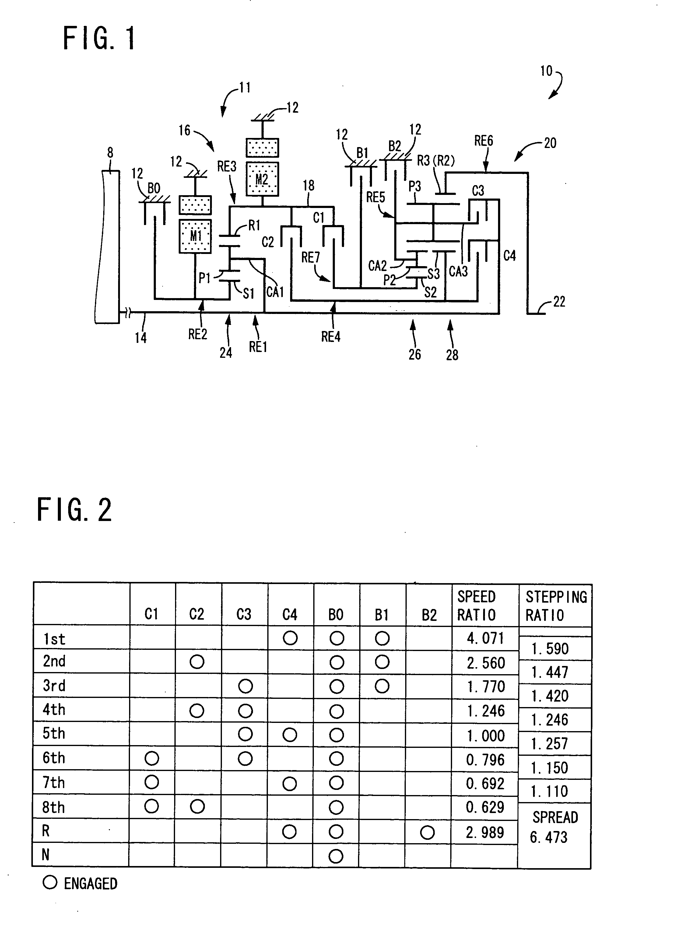 Control device for vehicular drive system, vehicle having the control device, and method for controlling vehicular drive system